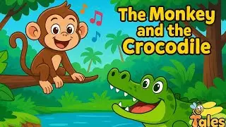 The Monkey and the Crocodile | A Classic Fable Story | #bedtimestoriesforkids #monkeyandcrocodile