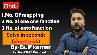 Short tricks to find total function,no.of one one, onto functions |VEDAM mathematics | #jee #maths 