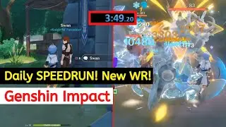 NEW Daily Commission Speedrun WORLD RECORD! WR 3:49.20 [GENSHIN IMPACT]