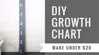DIY GROWTH CHART FOR UNDER $20