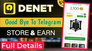 DeNet Storage & Watcher Node | DeNet Mining New App By DePIN 💥 | deNet storage app | New earning app