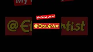 I took the classic Etch A Sketch font and created my very own logo! #etchasketch #etchartist #art