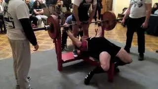 Жим лёжа 182.5 (без экипы) 2-й подход. С/в 86.0. (No lift)
