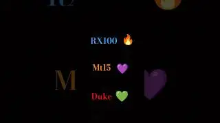 RX100 vs mt15 vs Duke 🔥💜💚