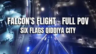 Falcon's Flight FULL POV - World&rsquo;s Tallest, Fastest, & Longest Roller Coaster Six Flags Qiddiya City