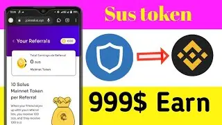 Sus token airdrop 999$ earn. verified airdrop. income from online by extraordinary zihad