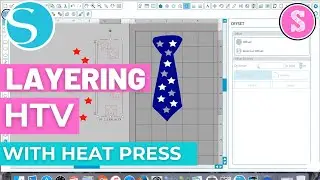 🌟How to Layer Multi Color HTV with Heat Press (Silhouette Beginners Tutorial)