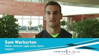 Wales rugby captain Sam Warburton - Aspetar training camp