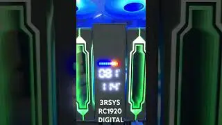 80도이상은 빨간게이지 3RSYS RC1920 DIGITAL 화이트 + 냉각팬 GL120 교체 성능에 RGB갬성추가