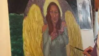 Angel Oil Painting by Carmen A Scheid (1cscheid)