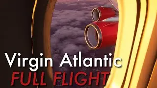 COCKPIT VIEW Virgin Atlantic 747 | Heathrow To Lanzarote | FS2020 Timelapse