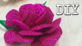 Discover How to Make Gorgeous Glitter Foam Flowers!