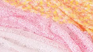 Iridescent Dreamy Colors 5mm Sequin Dressmaking Fabric 30172