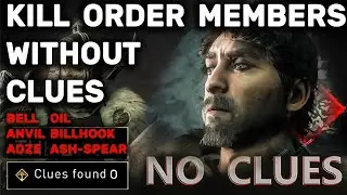 Kill All Order Members Without Clues - Lyre, Adze, Anvil, Billhook, Bell, Oil, Ash - AC Valhalla Pt1