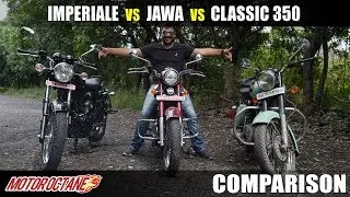 2019 Enfield Classic 350 vs Jawa vs Benelli Imperiale 400 Comparison | Hindi | MotorOctane