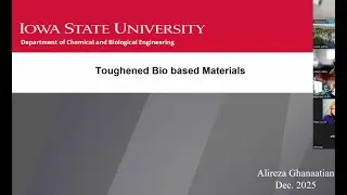 Toughened Bio-based Materials w/ Alireza Ghanaatian