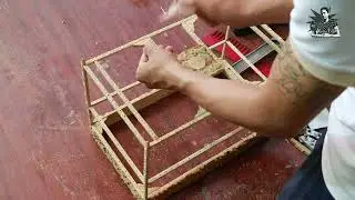 make a birdcage for the table - handicraft
