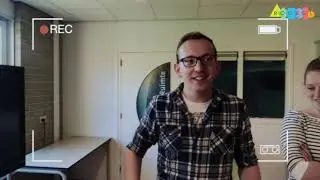 Klooien met de collega's van Roobol