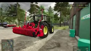 FS 25 la ferme du coin ep 7 le 2&egrave;me site de l'exploitation un nouveau semoir une nouvelle presse ..