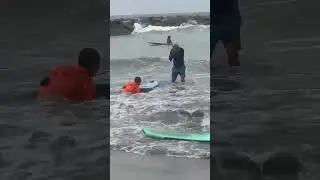 Surf Fight!  Old guy Vs. Grom in the lineup.  #fight #surf #surfing #grom #grommet