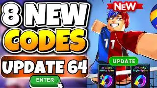 *8 NEW* ALL WORKING UPDATE 64 CODES FOR VOLLEYBALL LEGENDS ROBLOX IN APRIL 2026 | ROBLOX VBL CODES