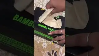 Bamboo tissues #unboxing #shorts