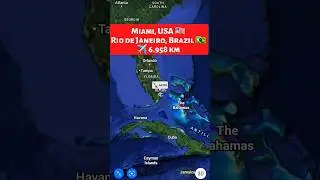 Miami, USA 🇺🇸 to Rio de Janeiro, Brazil 🇧🇷 Flight Route ✈️ Timlines AA905