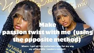 HOW TO MAKE A RARE CHUNKY PASSION TWIST WIG/ where I get affordable materials for making all my wigs