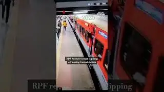 Quick Action by RPF Saves Woman Who Slipped While Alighting from Moving Train at Prayagraj Junction