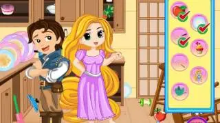 Мультик игра Грязная кухня Рапунцель (Rapunzel Messy Kitchen)