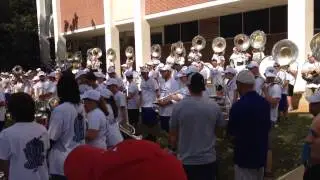 MTSU Band of Blue Raider Walk 10-5-2013 Part 1