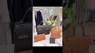 Delvaux Harrods London-Black and Vegetal-ivory