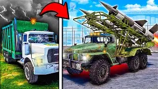 Converting OLD Garbage Truck to ROCKET Truck in GTA 5!