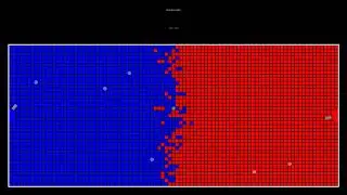 Epic Simulation: Blue vs Red Battle in a Grid Arena! (2025-12-21)