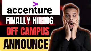Finally Accenture Mass Hiring Announced | Off Campus Drive For 2025, 2024, 2023 Batch | ASE Role