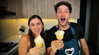 Sebastian y su invitada especial prepararon un Suspiro a la Limeña