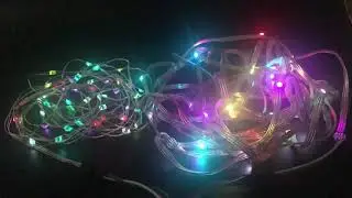 5M 50LEDs WS2812B RGB Pixel Module String Light Controller 5V Power Supply Sets