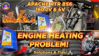 Apache RTR 160 2V & 4V Engine Heating Problem | engine heating problem Apache RTR bs6 