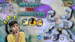 How To Use Machamp | The Best Allrounder ?🤔 | #pokemon unite in Hindi | Ep03