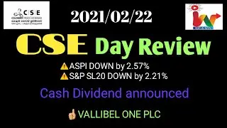 2021.02.22 CSE Day Review|Colombo Stock Exchange.|Share Market|IDEA WIN.English