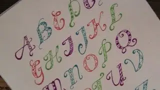 how to write in fancy letters with pattern - for beginners