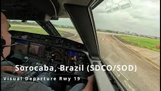 Departure Sorocaba, Brazil (SDCO/SOD) - Gulfstream G650