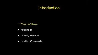 Mapping State ACS Data in R with Choroplethr Module 1, Lesson 1: What You Will Learn