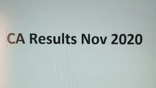 CA Results Nov 2020 I CA Intermediate and CA Foundation
