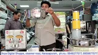 Legit deals on triply steel cookware 💯 At Divya Digital Shoppe, Narsapuram, west godavari district