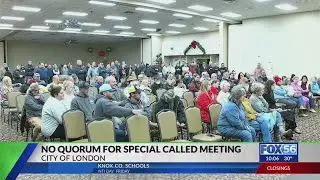Special called London City Council meeting fails to meet quorum