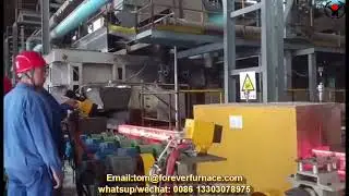 Medium frequency steel billet induction reheating machine #steelbillet #billetheating #reheating