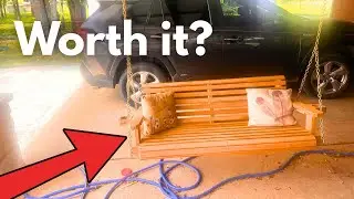 Amazing Amish built porch swings