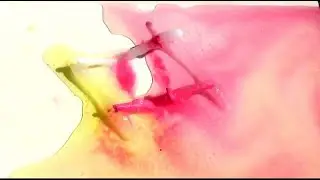 The art of painting with melted ice cream #timetravel #Satisfying