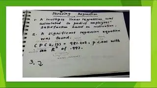 SPSS Tutorial 12: How to Phrase Regression
